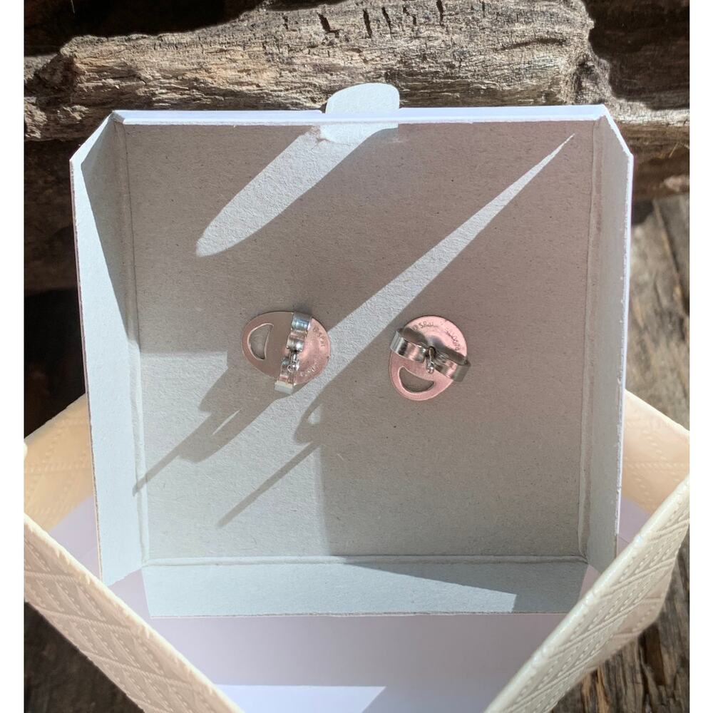 Honora Cultured Freshwater Pearls and Stainless Steel Earrings with Happy Backs - Picture 4 of 4
